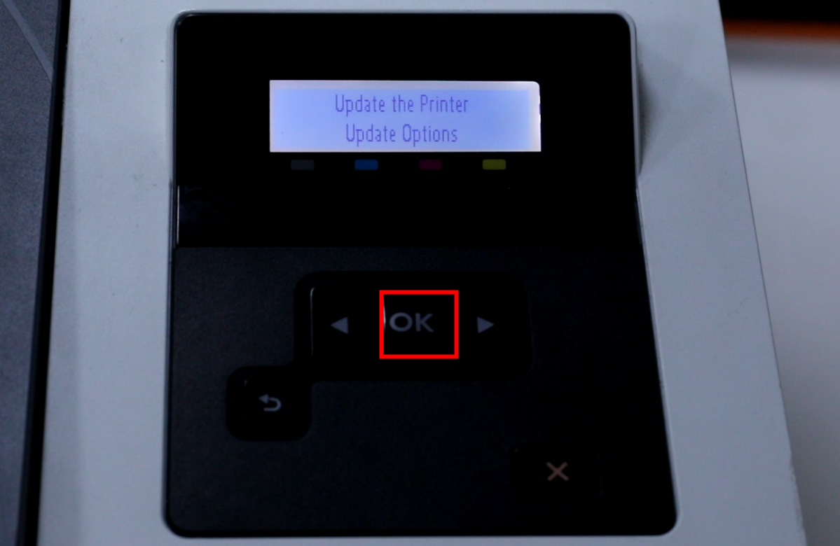 Disable Firmware UPdate for HP Color Laser Printers without Touch Screen Step 12